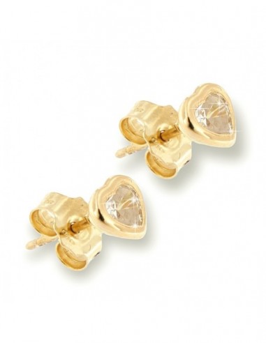 Orecchini Oro Giallo Cuore Con Zirconi [7512c5bf]