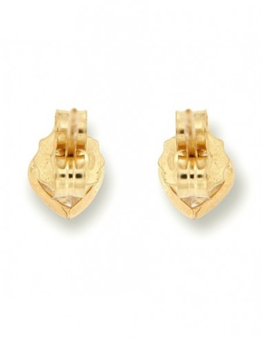 Orecchini Oro Giallo Cuore Con Zirconi [c20f04bb]