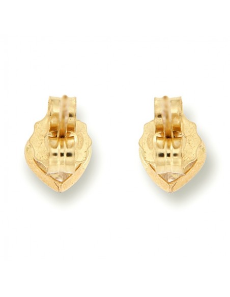 Orecchini Oro Giallo Cuore Con Zirconi [c20f04bb]