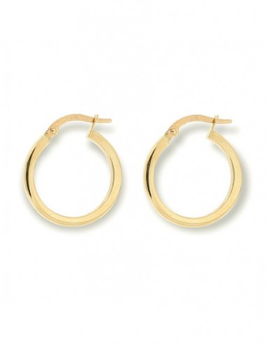 Orecchini Oro Giallo Cerchi Squadrati Dia. 19MM [59961265]