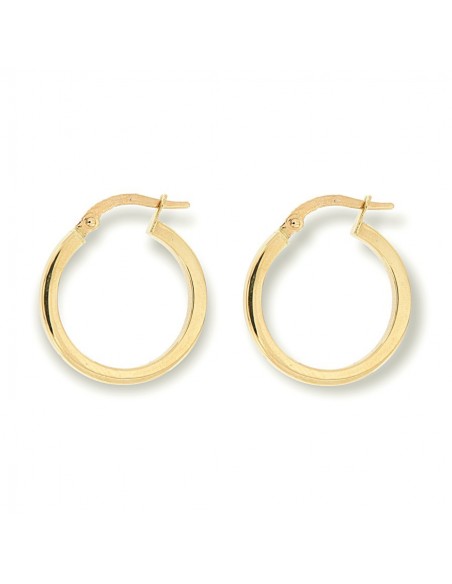 Orecchini Oro Giallo Cerchi Squadrati Dia. 19MM [59961265]