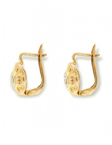 GoldDream Orecchini A Stella Oro Giallo 333 Con Zirconi - Eleganti Gioielli Donna 10 Mm, Regalo Perfetto Per Natale O San Valentino