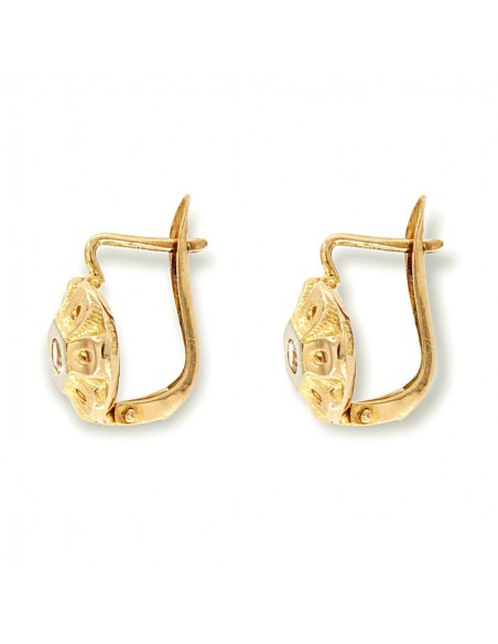 Orecchini Fabiani in oro giallo 9Kt a cuore - Fabiani Gioiellerie