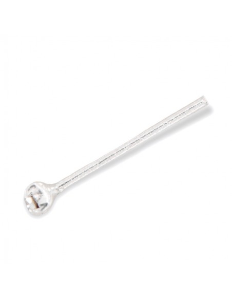 Piercing Nasello Argento Rodiato Zircone Bianco [4303979e]
