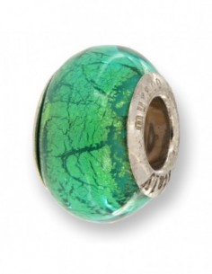 Charms Infilabile Sfera Murano Silver Verde [67b49d00]