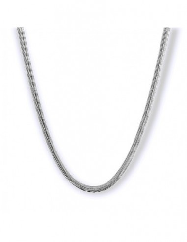 Collana Acciaio Coda Di Topo Schiacciata [e0ae6f93]