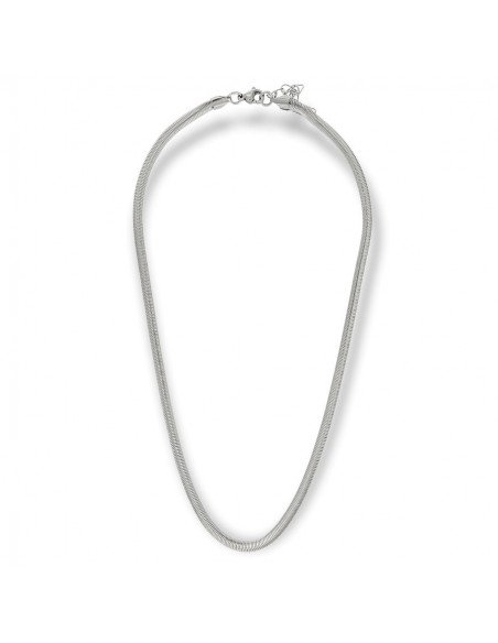 Collana Acciaio Coda Di Topo Schiacciata [cb2dd20e]