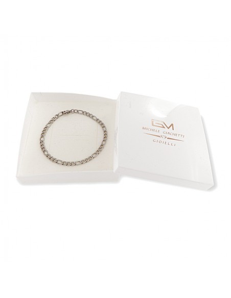 Bracciale Acciaio Grumetta 3+1 17CM [4c810a0f]