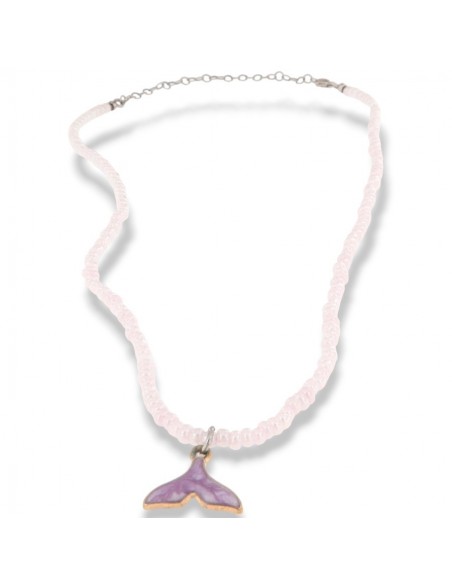 Collana Argento Perline Grige Coda Sirena [d92efe85]