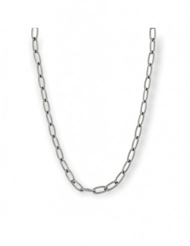Collana Acciaio Catena Maglia Ovale 45CM [e5fe288d]