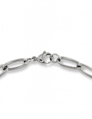 Collana Acciaio Catena Maglia Ovale 45CM [e977180f]