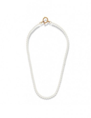 Collana Acciaio Perle Lisce Lucide [cda1bf06]