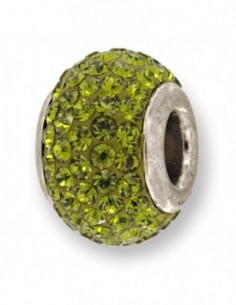Charms Infilabile Sfera Murano Peridot Zirconi Ve. [ff8c6ef6]