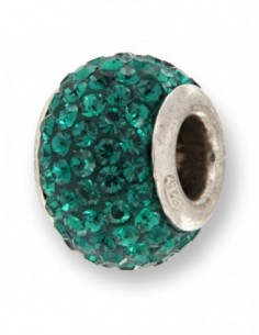 Charms Infilabile Sfera Murano Emerald Zirconi Ver [fadc29e8]
