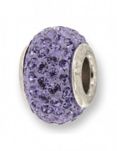 Charms Infilabile Sfera Murano Viola Con Zirconi [9e9e039e]