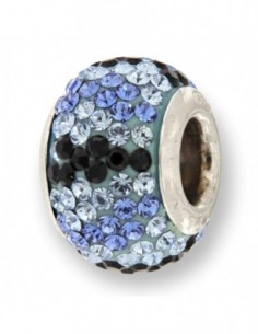 Charms Infilabile Sfera Murano Zirconi Celesti/Blu [8f3c147f]