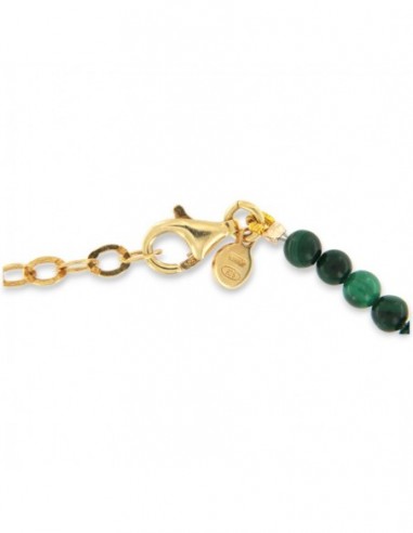 Collana Argento Dorato Perle Verdi [71c6e10f]