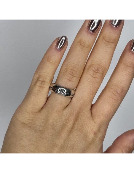 Anello Argento Rodiato Fede Nothing Is Impossible [936b8ede]