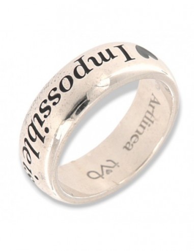 Anello Argento Rodiato Fede Nothing Is Impossible [24764fda]
