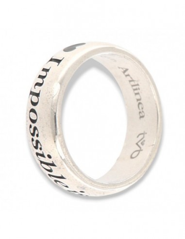 Anello Argento Rodiato Fede Nothing Is Impossible [212608c4]