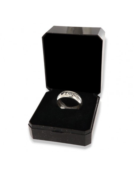 Anello Argento Rodiato Fede Nothing Is Impossible [f8004bc9]
