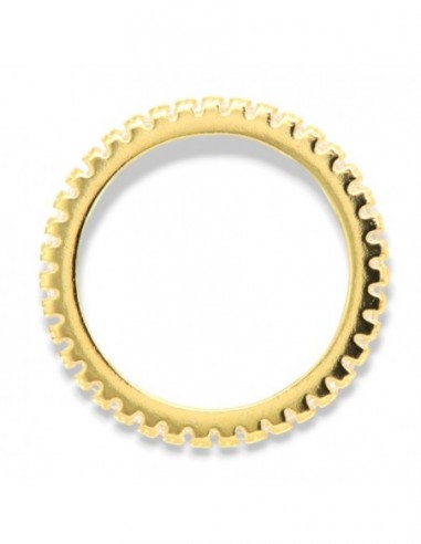 Anello Argento Dorato Eternity Zirconi Bianchi 1,5MM [468f3ca1]