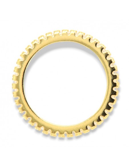 Anello Argento Dorato Eternity Zirconi Bianchi 1,5MM [468f3ca1]