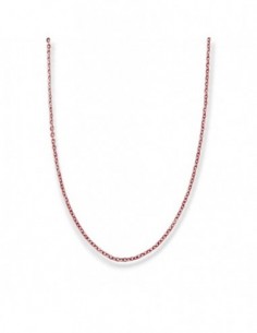 CATENA ARGENTO RODIATO 45 CM OVALINA SFACCETTATA CATAFORESI VERDE ROSSO [2d79581d]