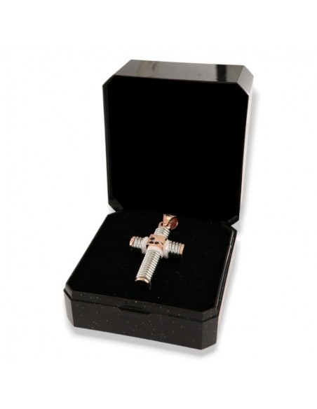 Ciondolo Argento Rodiato/Rosato Croce [af2a9b9a]