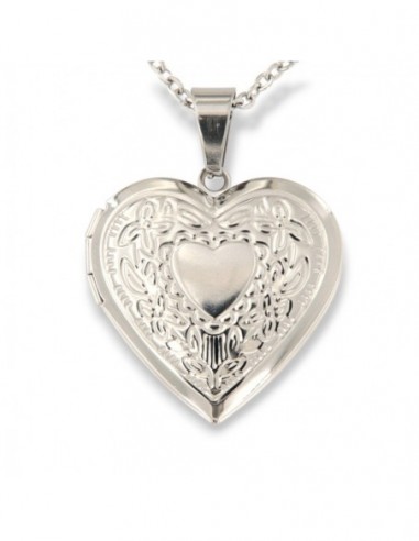 Collana Acciaio Pendente Cuore Portafoto [9776125a]