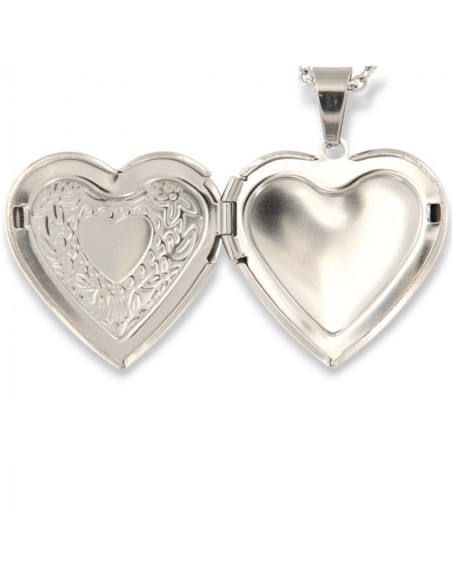 Collana Acciaio Pendente Cuore Portafoto [92265544]