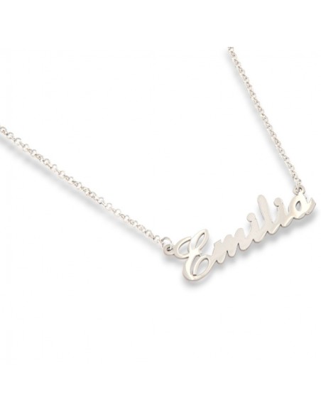 Collana Argento Rodiato Nome Emilia [4a7e0e17]
