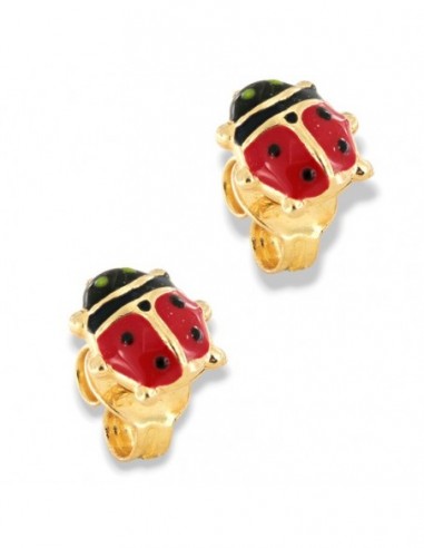 Orecchini Oro Giallo Coccinelle Grandi [469421fb]