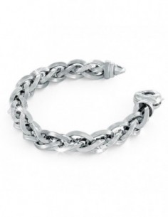 Bracciale Argento Bianco Maglia Quadrispiga [b8d642be]
