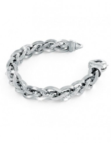 Bracciale Argento Bianco Maglia Quadrispiga [b8d642be]