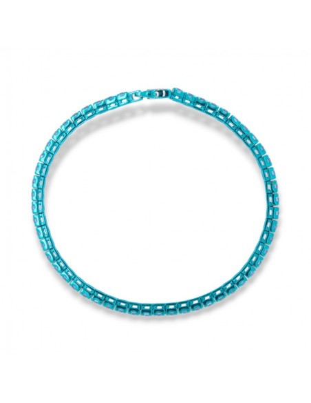 Bracciale Argento Rodiato Tennis Nanoceramica [dbd4d794]