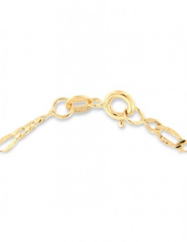 Collana Oro Giallo Grumetta 3+1 Sfaccettata [060956bf]