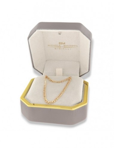 Collana Oro Giallo Grumetta 3+1 Sfaccettata [df2f15b2]