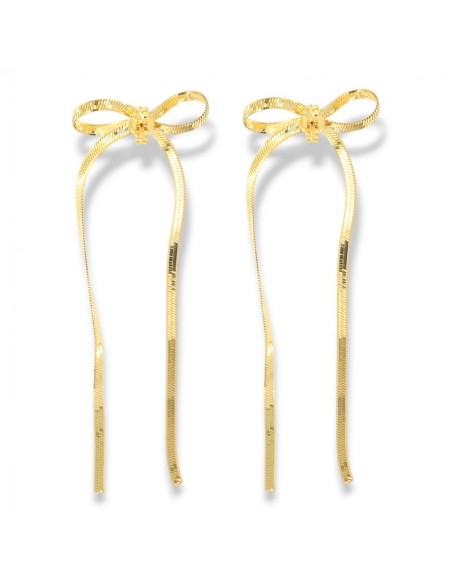 Orecchini Argento Dorato Fiocco [c7672ccc]