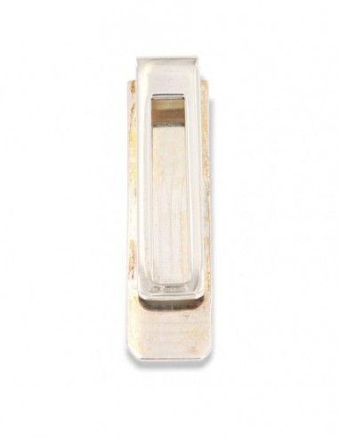 Fermasoldi Argento Rodiato Piastra Oro Giallo [c13f4f82]