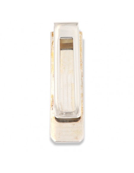 Fermasoldi Argento Rodiato Piastra Oro Giallo [c13f4f82]