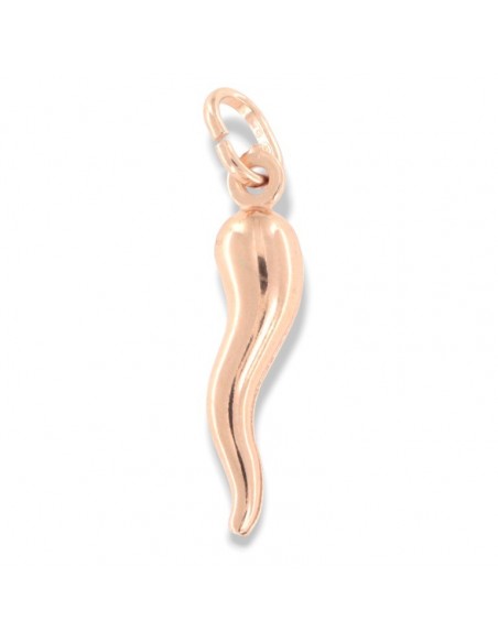 Ciondolo Argento Rosato Corno Portafortuna 26MM [54036633]