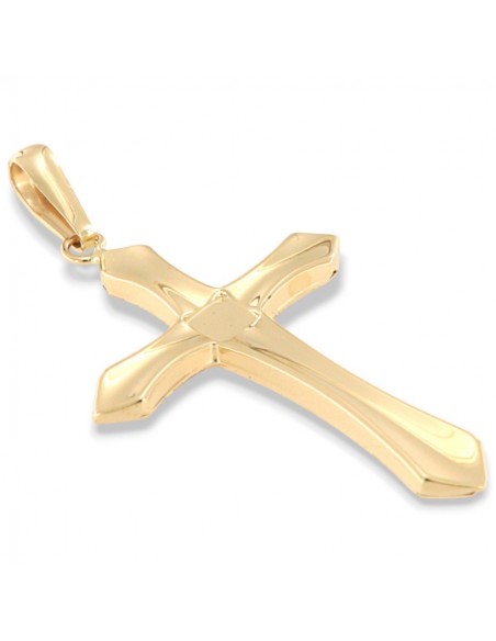 Ciondolo Oro Giallo Croce Ornata [474fa4b7]