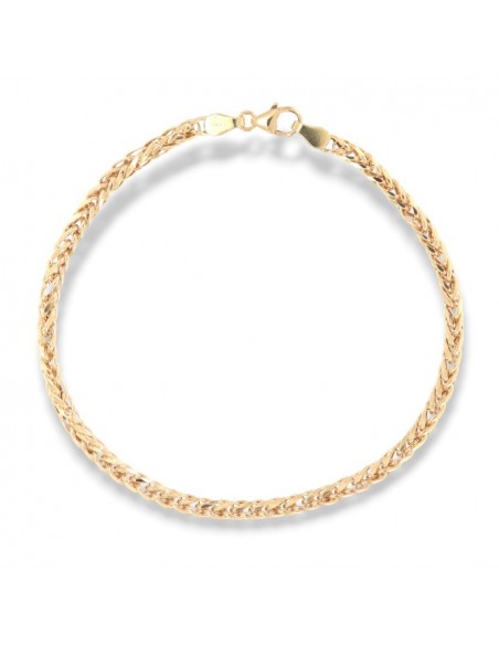 Bracciale Oro Giallo Quadrispiga 3,65gr [2777acbd]