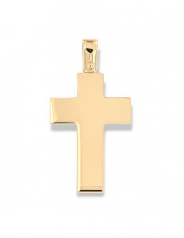 Ciondolo Oro Giallo Croce Liscia 1,85gr [50f430ad]