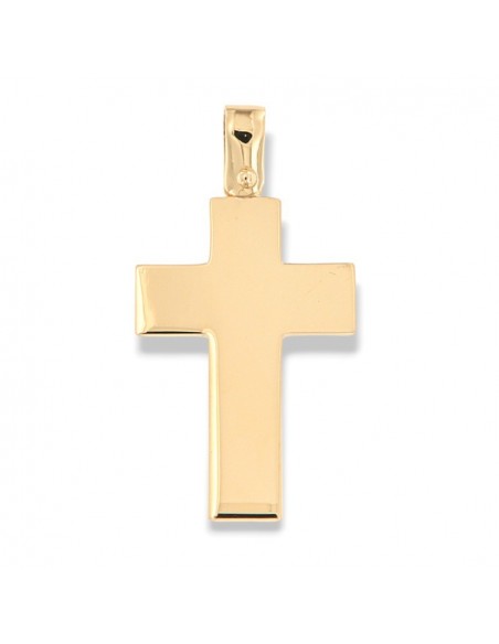 Ciondolo Oro Giallo Croce Liscia 1,85gr [50f430ad]