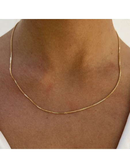 Collana Oro Giallo Maglia Quadrispiga 4,70gr [356465ac]