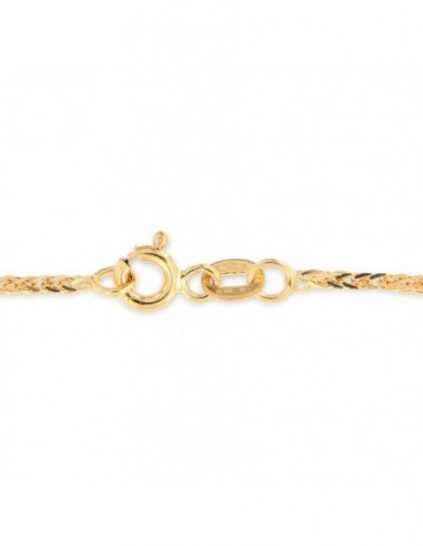 Collana Oro Giallo Maglia Quadrispiga 4,70gr [303422b2]