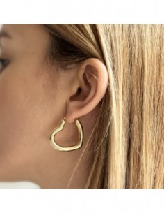 Orecchini Argento Dorato Cuore [231e8397] 2