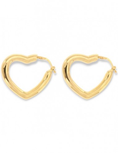 Orecchini Argento Dorato Cuore [7ae1d715]